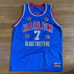 Authentic Too Tall Harlem Globetrotter jersey.